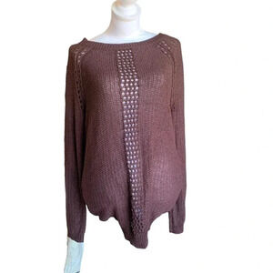 RUBBISH Plum knit sweater women's size small